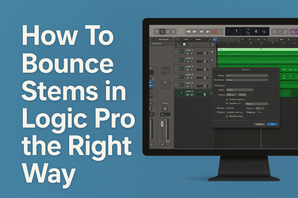 How To Bounce Stems in Logic Pro the Right Way